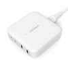 Spēcīgs GAN 100W 2X USB-A 2X USB-C baltais lādētājs