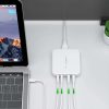 Spēcīgs GAN 100W 2X USB-A 2X USB-C baltais lādētājs