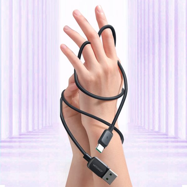 USB kabeļa kabelis - USB -C 3A 1,2m melns