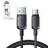 USB kabeļa kabelis - USB -C 3A 1,2m melns