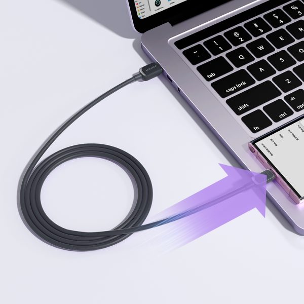USB kabeļa kabelis - USB -C 3A 1,2m melns