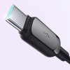 USB kabeļa kabelis - USB -C 3A 1,2m melns