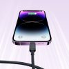 Kabelis Kabelis iPhone zibens - USB 2,4A 1,2m melns