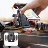 Melns velosipēdu velosipēdu motocikla tālruņa turētājs