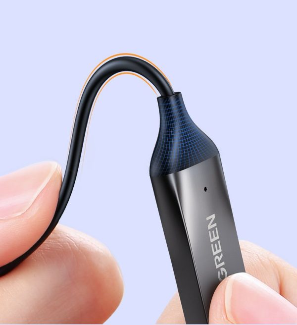 Skaņas uztvērēja audio Bluetooth 5.3 USB Aux Jack Black Cable