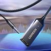 Skaņas uztvērēja audio Bluetooth 5.3 USB Aux Jack Black Cable