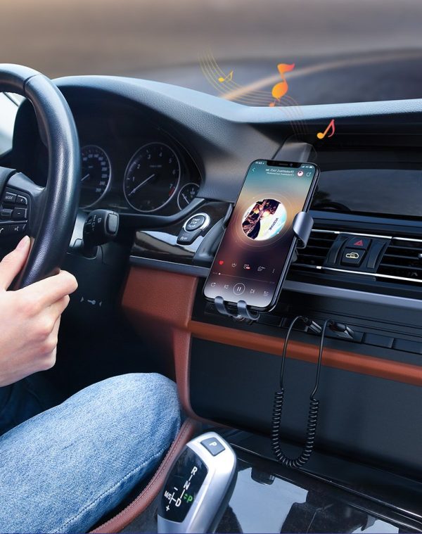 Skaņas uztvērēja audio Bluetooth 5.3 USB Aux Jack Black Cable