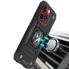 Bruņots korpuss ar rokturi iPhone 15 Pro Max Ring Armor Sudraba