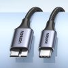 Kabelis Kabelis USB-C SSD-MICRO USB-B 3,0 5GB/S 3A 1M pelēkā krāsā