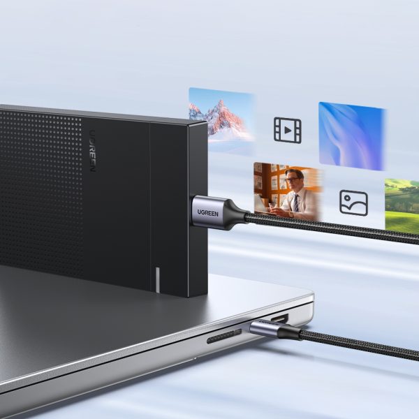 Kabelis Kabelis USB-C SSD-MICRO USB-B 3,0 5GB/S 3A 1M pelēkā krāsā
