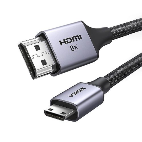 Kabeļa kabeļa mini hdmi adapteris - HDMI 8K 2m pelēks