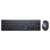 Bezvadu peles un datora tastatūra 2,4 GHz melna