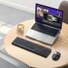 Bezvadu peles un datora tastatūra 2,4 GHz melna