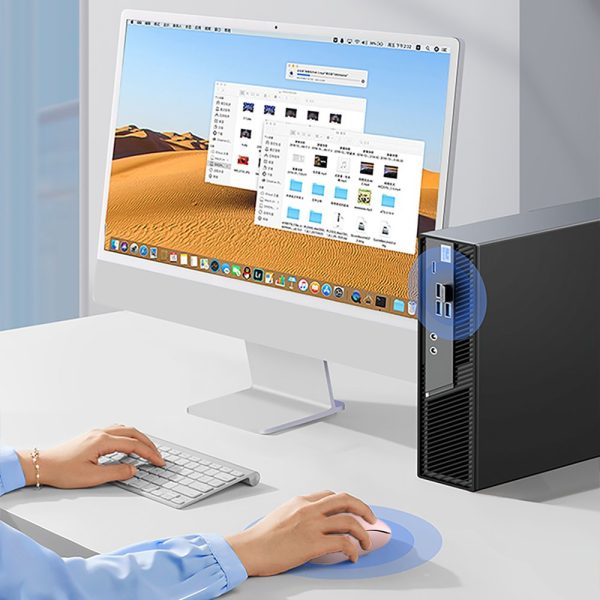 Bezvadu pele USB 2,4 GHz rozā krāsā