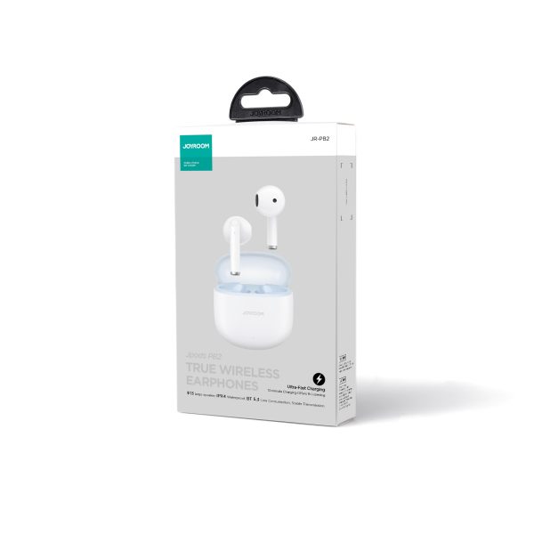 Bezvadu TWS JPODS sērija IPX4 Białe austiņas