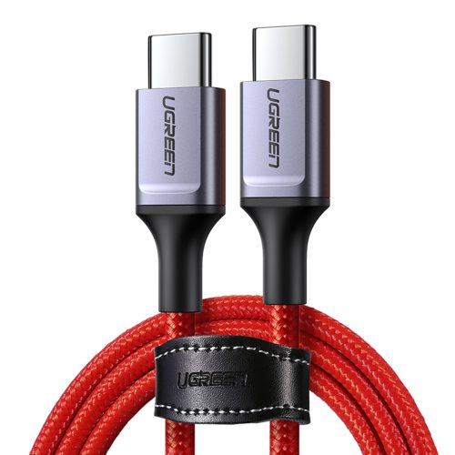 Kabeļa kabelis USB-C BRAID-USB-C 2.0 3A sarkanā krāsā