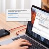 Kabeļa kabelis USB-C BRAID-USB-C 2.0 3A sarkanā krāsā