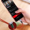 Kabeļa kabelis USB-C BRAID-USB-C 2.0 3A sarkanā krāsā