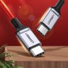 Kabeļa kabelis USB-C BRAID-USB-C 2.0 3A sarkanā krāsā