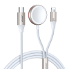 2in1 zibens kabelis iPhone un indukcijas lādētājs Apple skatīties USB-C 1