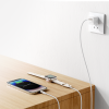 2in1 zibens kabelis iPhone un indukcijas lādētājs Apple skatīties USB-C 1,5m balto baltu