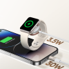 2in1 zibens kabelis iPhone un indukcijas lādētājs Apple skatīties USB-C 1,5m balto baltu
