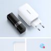 Ātrs GAN 65W USB-A / 2X USB-C baltais lādētājs