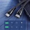 Noslīcis kabelis ar HDMI 2,1 8k / 4k 3m melns kabelis