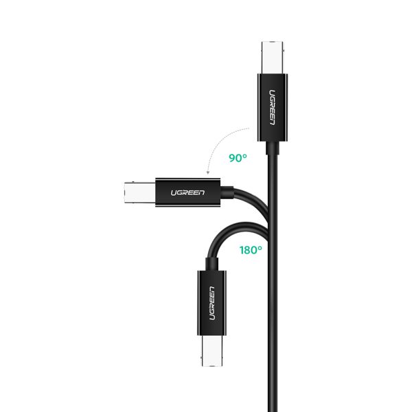 Kabeļa kabelis faksa kliedziena printerim USB-C-USB-B 1M melns