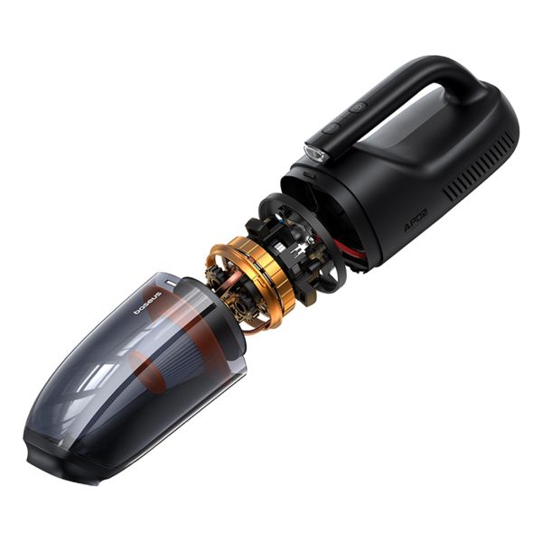 Manuālu automašīnu putekļsūcējs Baseus AP02 6000PA 130W melns