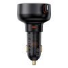 Automašīnas lādētājs ar ripotu iPhone Lightning USB-C 60W Black