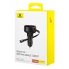 Automašīnas lādētājs ar ripotu iPhone Lightning USB-C 60W Black