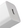 Si 25W 3A ātrs lādētājs ar USB-C 1M balto lādētāju
