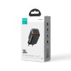 Ātrā tīkla lādētājs 30W USB-A un USB-C PD QC AFC FCP Black