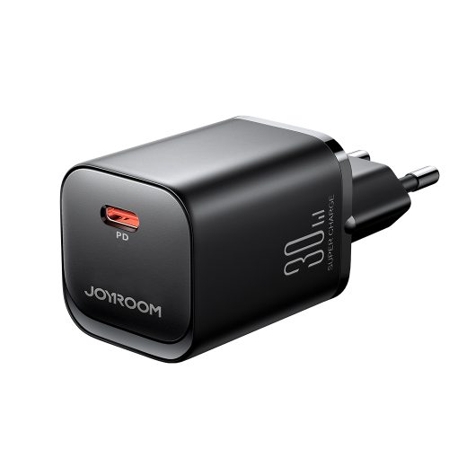 Ātruma sērija 30W USB-C PD QC AFC FCP melnais lādētājs