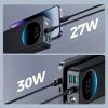 PowerBank ar lukturīti 30W 20 000 mAh + USB-A Cable-USB-C 25cm melns
