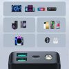 PowerBank ar lukturīti 30W 20 000 mAh + USB-A Cable-USB-C 25cm melns