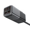 Galda lādētāju uzlādes stacija Z2 GAN 75W PD 3X USB-C 2X USB-A MELNA UN PAŠA