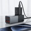 Galda lādētāju uzlādes stacija Z2 GAN 75W PD 3X USB-C 2X USB-A MELNA UN PAŠA