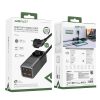Galda lādētāju uzlādes stacija Z2 GAN 75W PD 3X USB-C 2X USB-A MELNA UN PAŠA