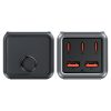 Galda lādētāju uzlādes stacija Z2 GAN 75W PD 3X USB-C 2X USB-A MELNA UN PAŠA