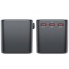 Universal Travel Charger Gan 2X USB-A 3X USB-C UK ES USA AUS Black