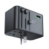 Universal Travel Charger Gan 2X USB-A 3X USB-C UK ES USA AUS Black