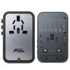 Universal Travel Charger Gan 2X USB-A 3X USB-C UK ES USA AUS Black