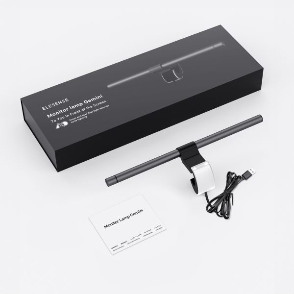 LED lampa ekrāna datora monitoram ar aizmugurējo fona apgaismojumu 2700K-6500K pelēkā krāsā