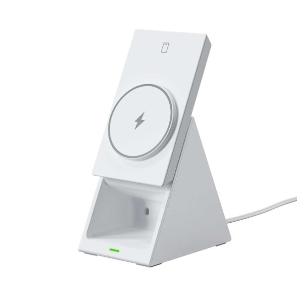 3in1 uzlādes stacijas indukcijas lādētājs Choetch T600 15W balts