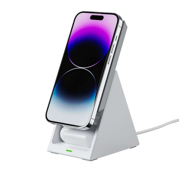 3in1 uzlādes stacijas indukcijas lādētājs Choetch T600 15W balts