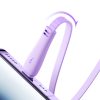 3in1 ColorPhul sērija USB-A USB-C / iPhone zibens / microusb 1m purpursarkanā krāsā