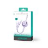 3in1 ColorPhul sērija USB-A USB-C / iPhone zibens / microusb 1m purpursarkanā krāsā