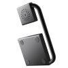 2in1 Indukcijas lādētājs pulksteņa un 15w magsafe qi saliekamā melnā mape